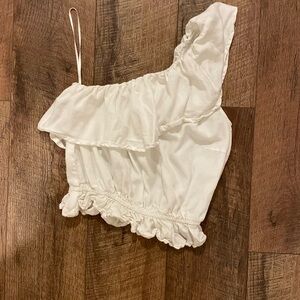 Japna White Off The Shoulder Top